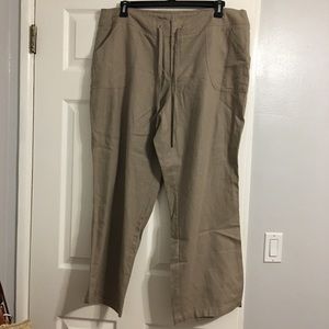 Long Linen Pants 18W